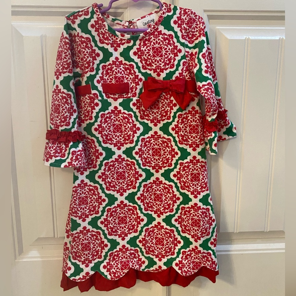 Counting Daisies Christmas Dress